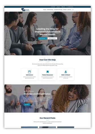 Butler Hospital Website Design in HubSpot CMS