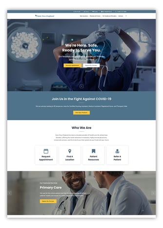 Care New England Website Design HubSpot