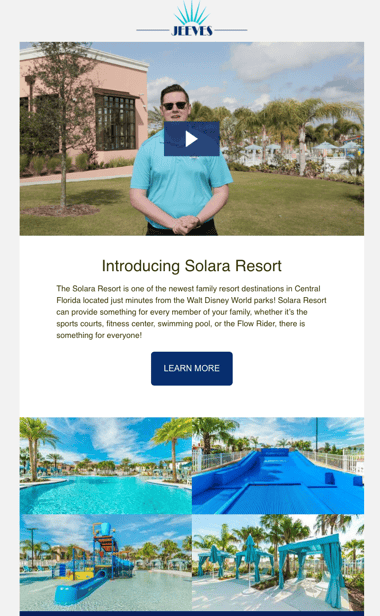 Optimizing email campaigns using video