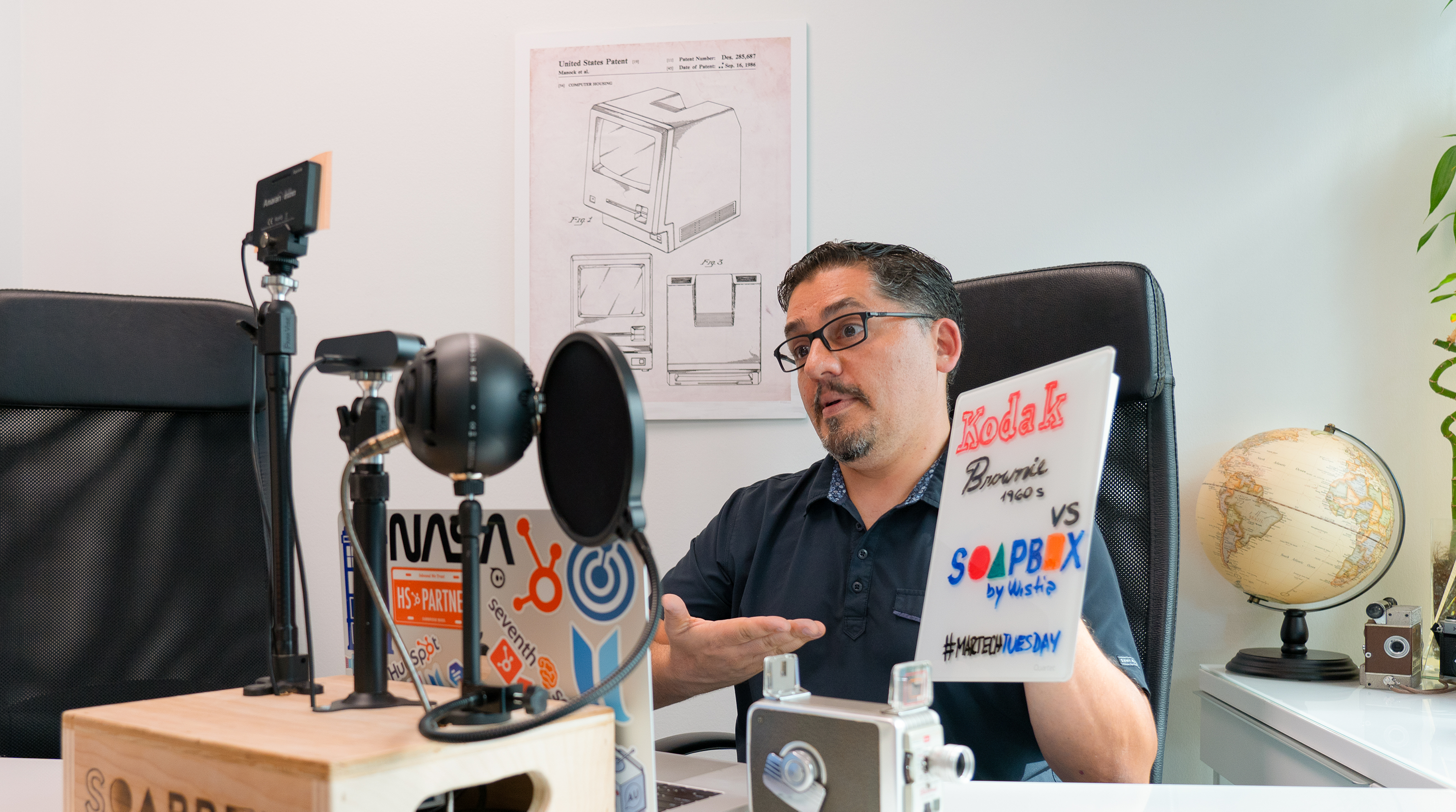 Remote Video Services in Sarasota Florida. CEO of Nextiny using Soapbox by Wistia to communicate with audience remotely.
