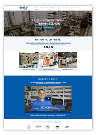 Water Treatment Company Website Design HubSpot CMS