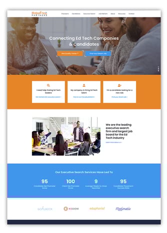 EdTech Software Company Website Designed In HubSpot