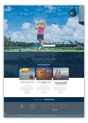 Mediterra Naples Website Design In HubSpot CMS