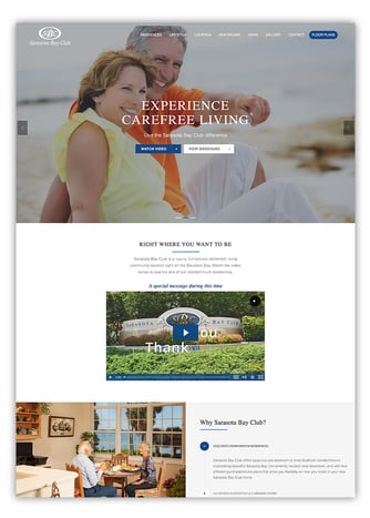 Retirement Community Website Design In HubSpot CMS