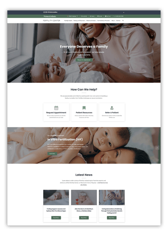 Fertility CNE Website Portfolio