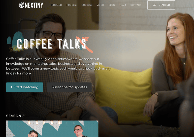 Coffee Talks video series and building brand affinity by creating consistent content