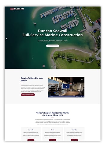 Duncan Seawall HubSpot Designed Website