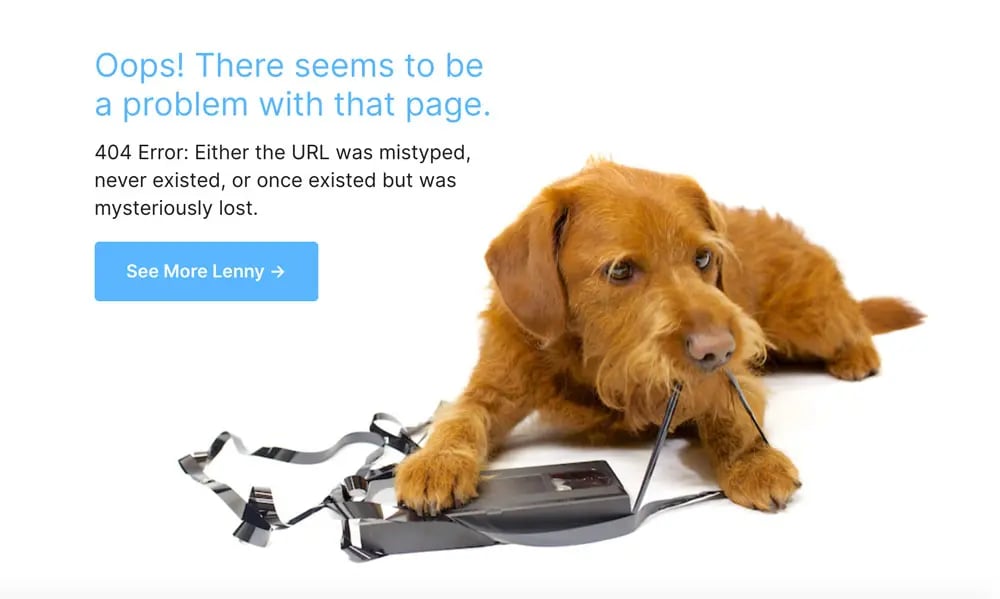 Wistia 404 video page